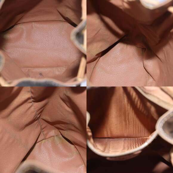 CELINE Macadam Canvas Shoulder Bag Pvc Leather Brown - Picture 12 of 12